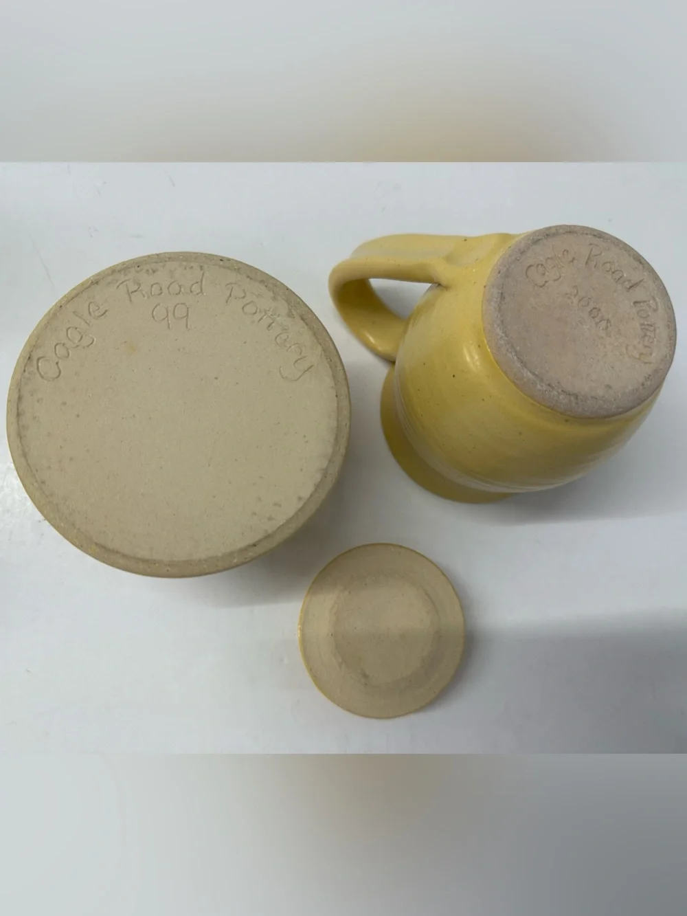 Cagle Road Pottery Butter Yellow Beverage Set - 6pcs